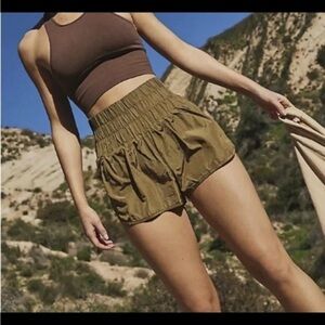 Free People  Olive Women's Athletic Shorts